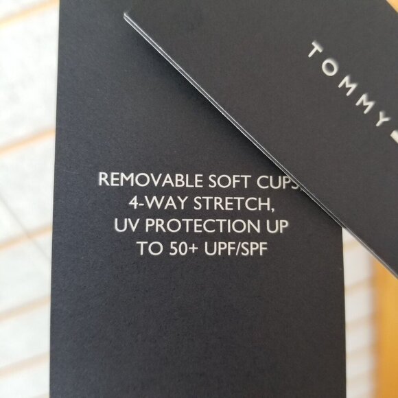 New Tommy Hilfiger Neon Green Bikini Top Size Small Bandeau Adjustable - Picture 3 of 8